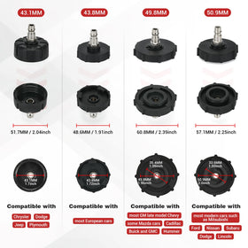 Generic close-up of adapters and threads with Generic brand for precise reservoir fit