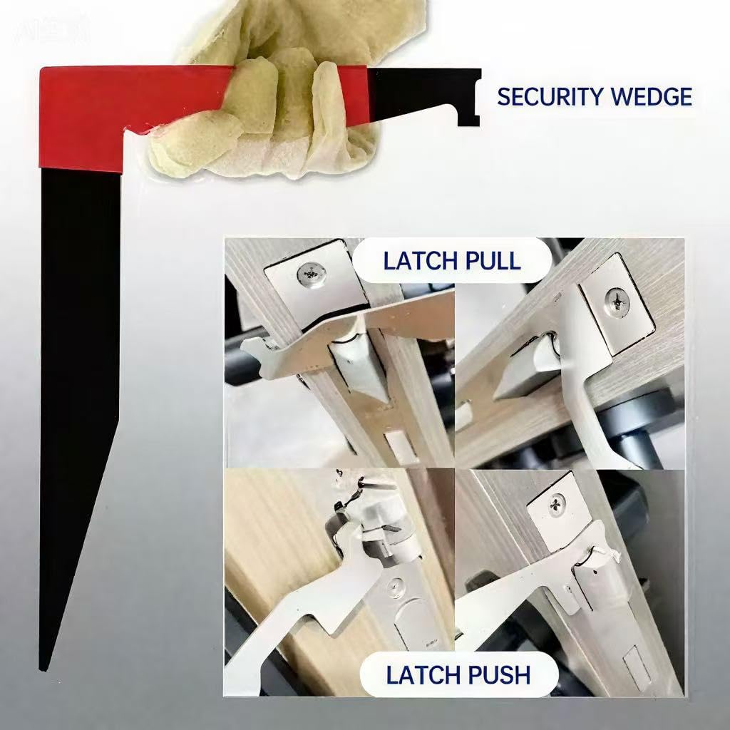 Generic compact entry tool being used in a tight space, aiding confined access