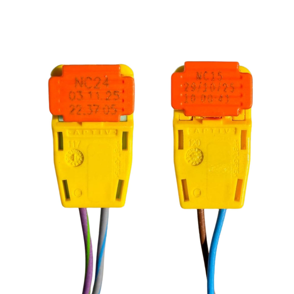 Generic connector close-up of terminals showing brand precision and reliable contact