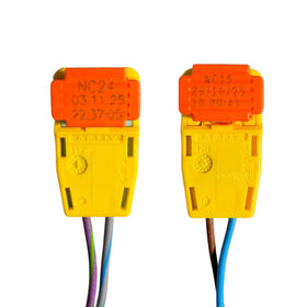 Generic connector close-up of terminals showing brand precision and reliable contact