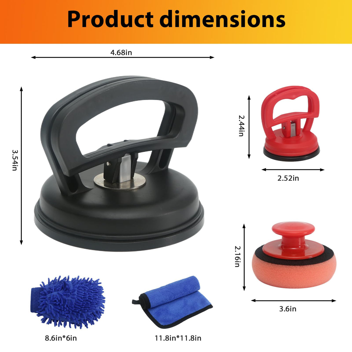 Generic brand dent puller on garage workbench showing portable repair convenience