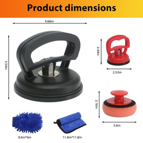 Generic brand dent puller on garage workbench showing portable repair convenience