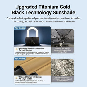 Generic compact folded shade inside storage bag for easy portability and space saving