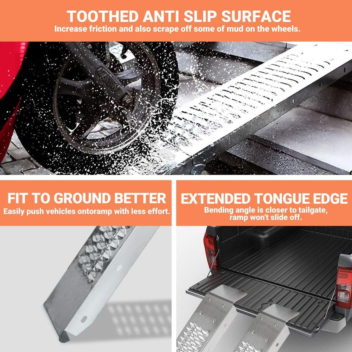 Generic folded storage profile of the Generic ramp compact for easy garage and truck storage