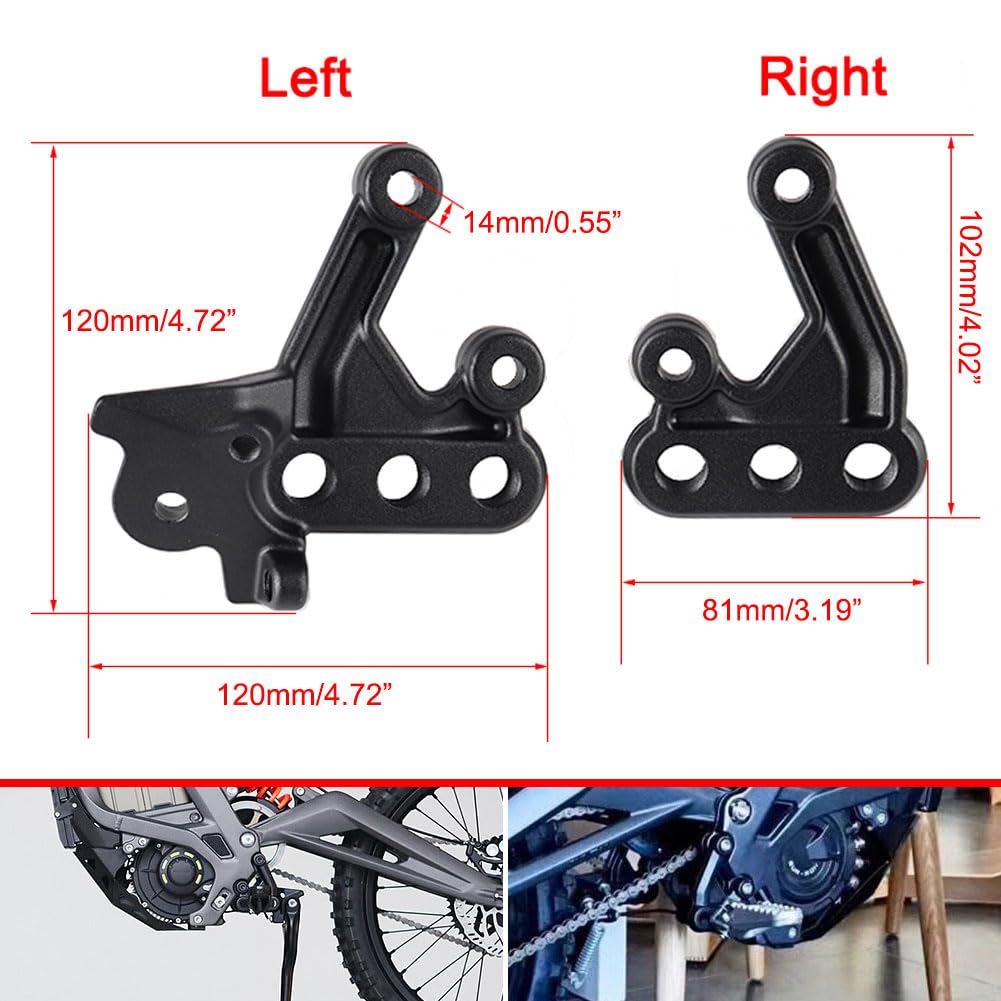 generic foot pegs closeup of CNC machining and edge detail for precision fit