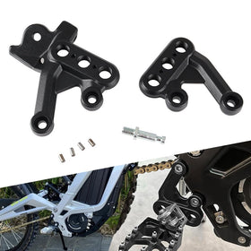 generic foot pegs front view showing bracket fit and durable construction benefits