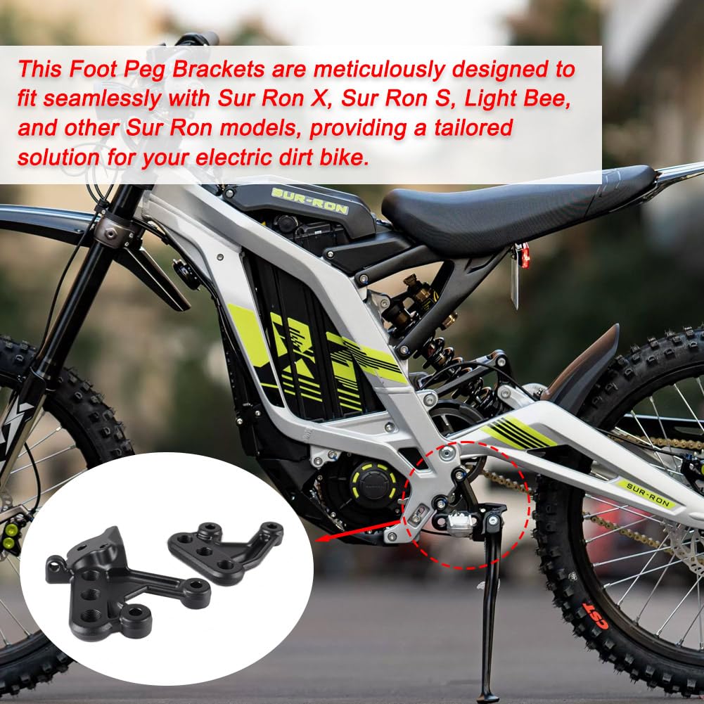 generic foot pegs held in hand for scale showing compact strong bracket advantage