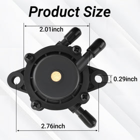 Generic fuel pump installed on Kohler engine demonstrating straightforward replacement