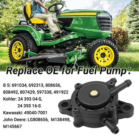Generic fuel pump close-up diaphragm detail illustrating durable construction