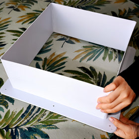 Generic garnish beside ruler showing dimensions and easy-fit planning benefit