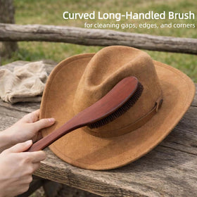 Generic gourd-shaped sweatband brush cleaning inner hat band to lift oils and grime
