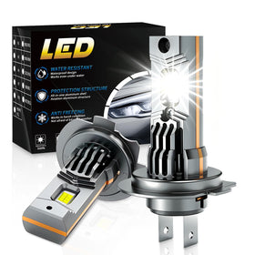 Generic H7 LED front view showing compact design and plug-and-play benefit
