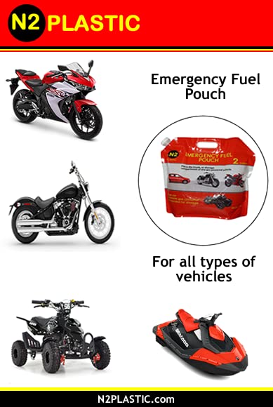 Generic pouch tucked in car glove box for compact backup fuel storage