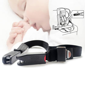 Generic installed on child seat latch in car, Generic protects trim and eases install
