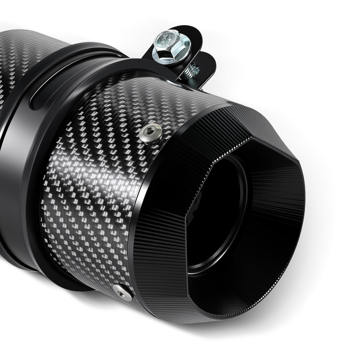 generic inlet and clamp detail showing 51mm fit for easy installation