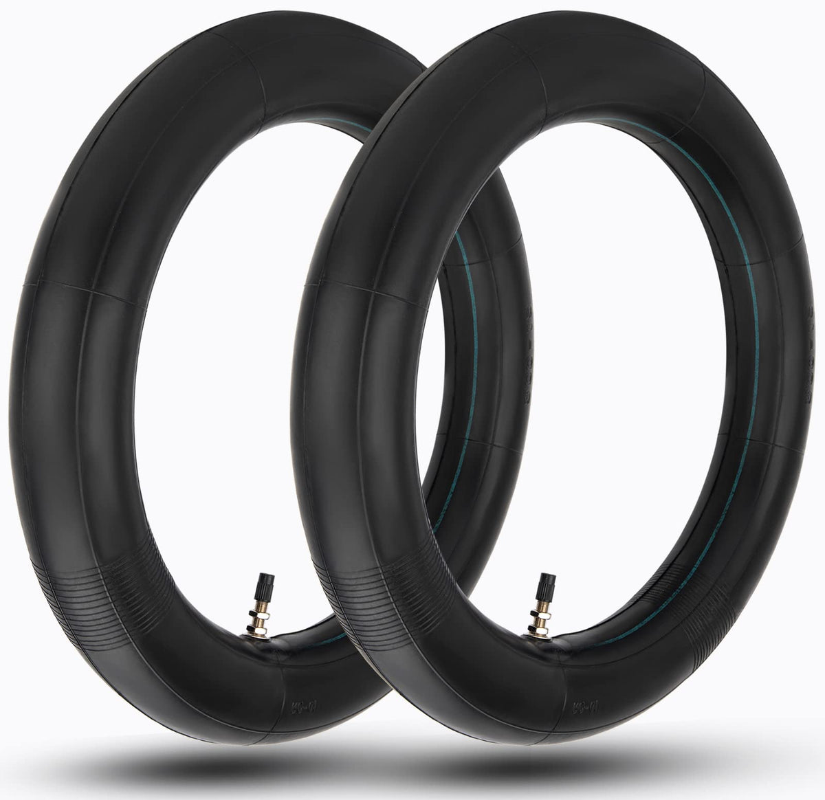 Generic inner tube front packaging showing 3.00-12 size and two-pack, clear compatibility benefit