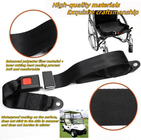 Generic installed on golf cart front seat showing improved comfort