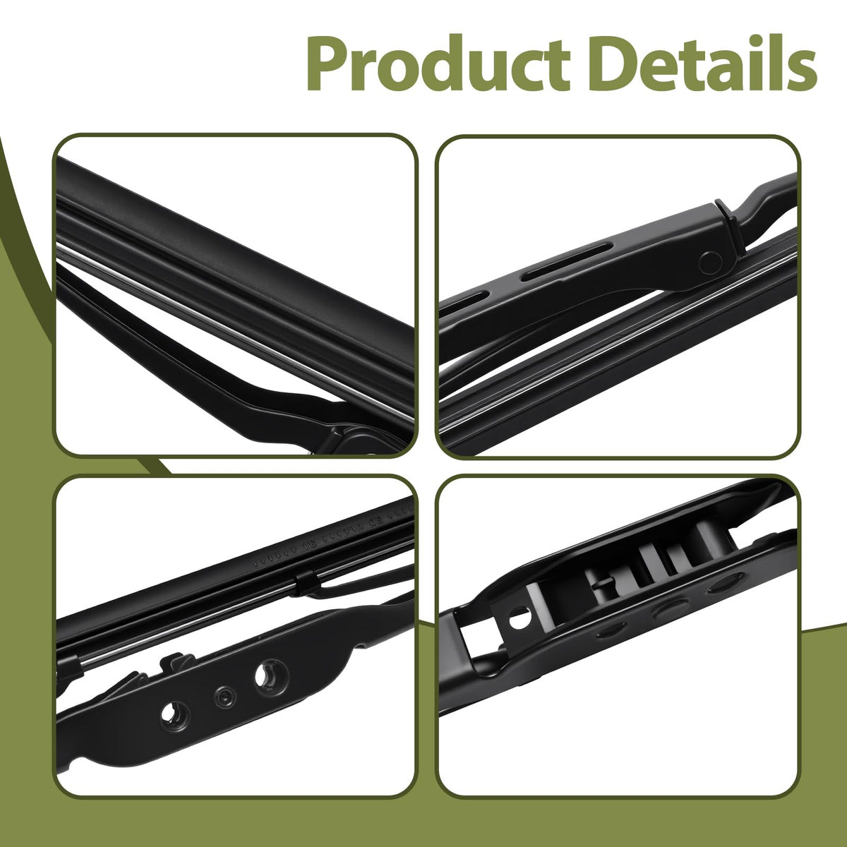 Generic brand wiper blade installed on Jeep windshield showing clear visibility benefit