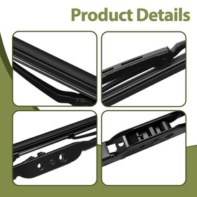 Generic brand wiper blade installed on Jeep windshield showing clear visibility benefit