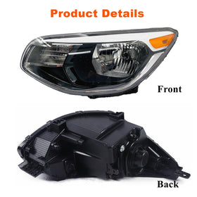 Generic brand left headlight assembly close-up showing restored clarity
