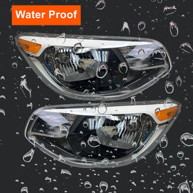 Generic brand right headlight assembly close-up highlighting accurate fit