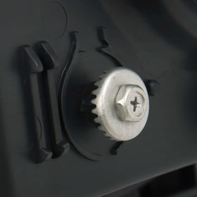 Generic brand headlight next to ruler showing correct size and scale