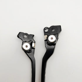 Generic lever folded and extended to show damage resistance and adjustable reach