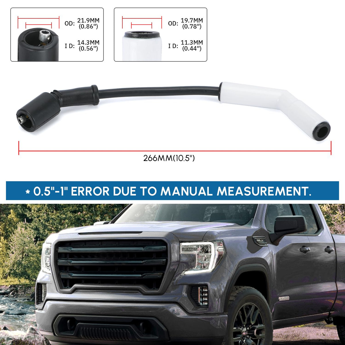 Generic length comparison with ruler for accurate fitment and easy matching