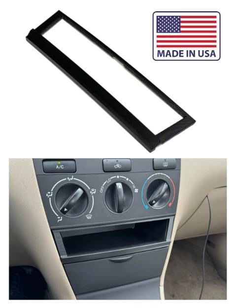 Generic brand bezel in dashboard lifestyle shot showing tidy interior upgrade benefit