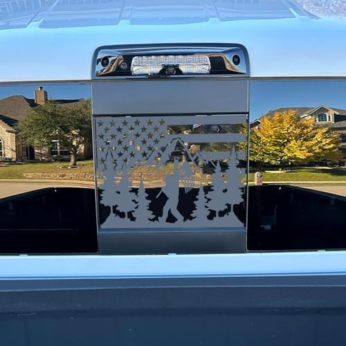 Generic Gladiator parked off-road with decal visible showing rugged, patriotic style