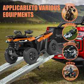 Generic lifestyle scene of the ramp attached to a trailer for weekend transport convenience