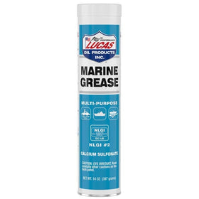 Generic Marine Grease tube next to ruler showing 14 ounce size for purchase decision