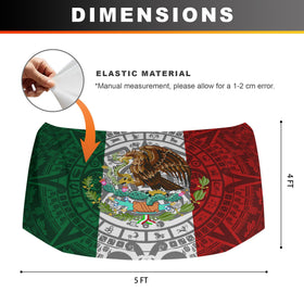 Generic Mexico Flag cover close-up texture showing durable polyester fabric