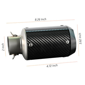 generic muffler mounted on Z900 showing sporty look and visual upgrade