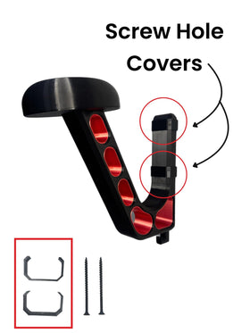 Generic mounting hardware and recessed holes for quick secure installation