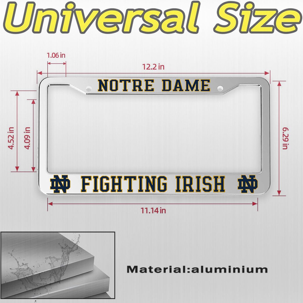 Generic Notre Dame close-up of aluminum frame edge highlighting durable powder-coated finish