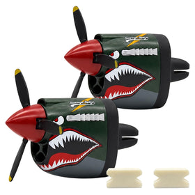 Generic P-40 front view showing shark-mouth design and vintage appeal