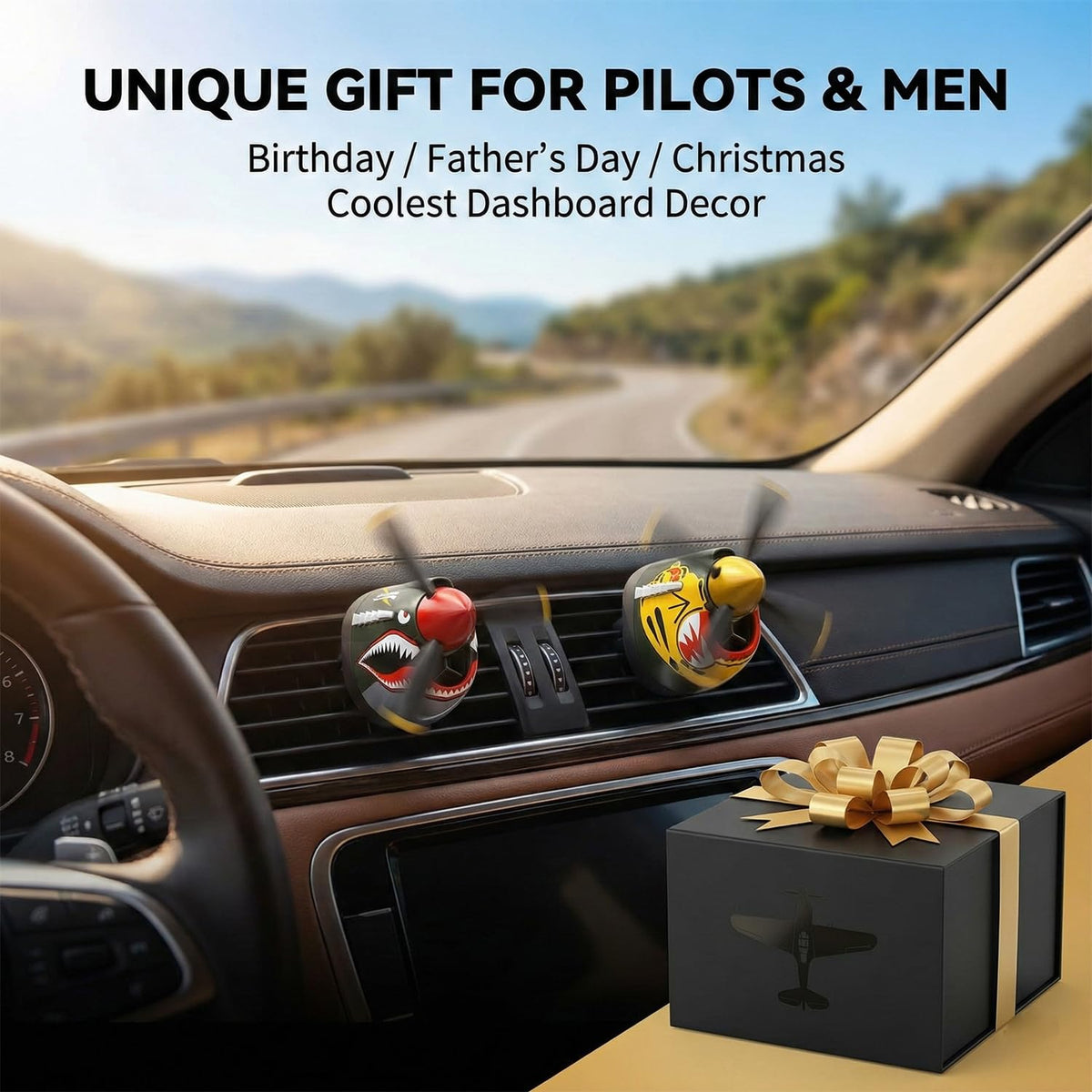 Generic P-40 gift packaging presented as an aviation-themed present