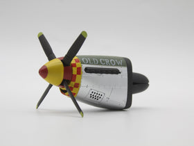 Generic P-51 Old Crow front view showing authentic livery and compact fit benefit