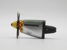 Generic P-51 Old Crow mounted on car vent in use showing scent distribution benefit