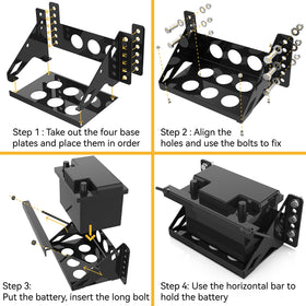 Generic packaged kit contents showing all bolts and plates for quick installation