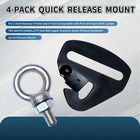 Generic quick release close-up latch detail, brand durable connection benefit