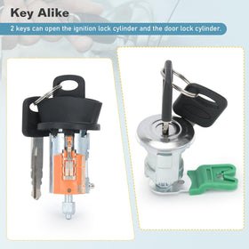 Generic rear door lock cylinder installed showing restored security function