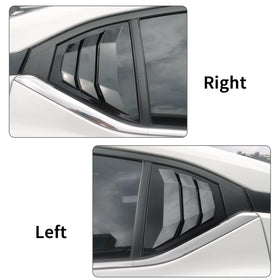 Generic louvers in use showing rear cabin privacy and sun reduction