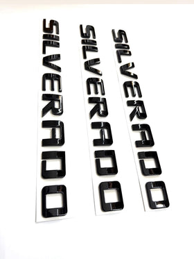 Generic black emblems front view showing smooth finish and fit benefit