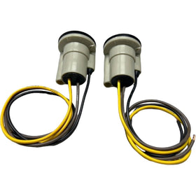 Generic view of wiring ends showing three wires and easy-install benefit with brand