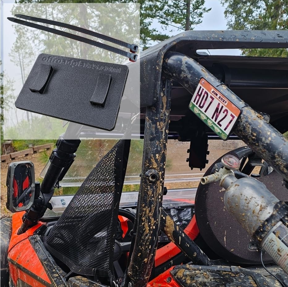 Generic brand front view of sticker plate showing clean mounting surface and benefit of residue-free holding