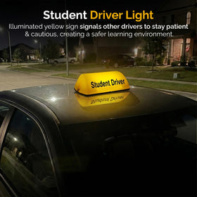 generic student driver close-up magnetic base protects paint and grips