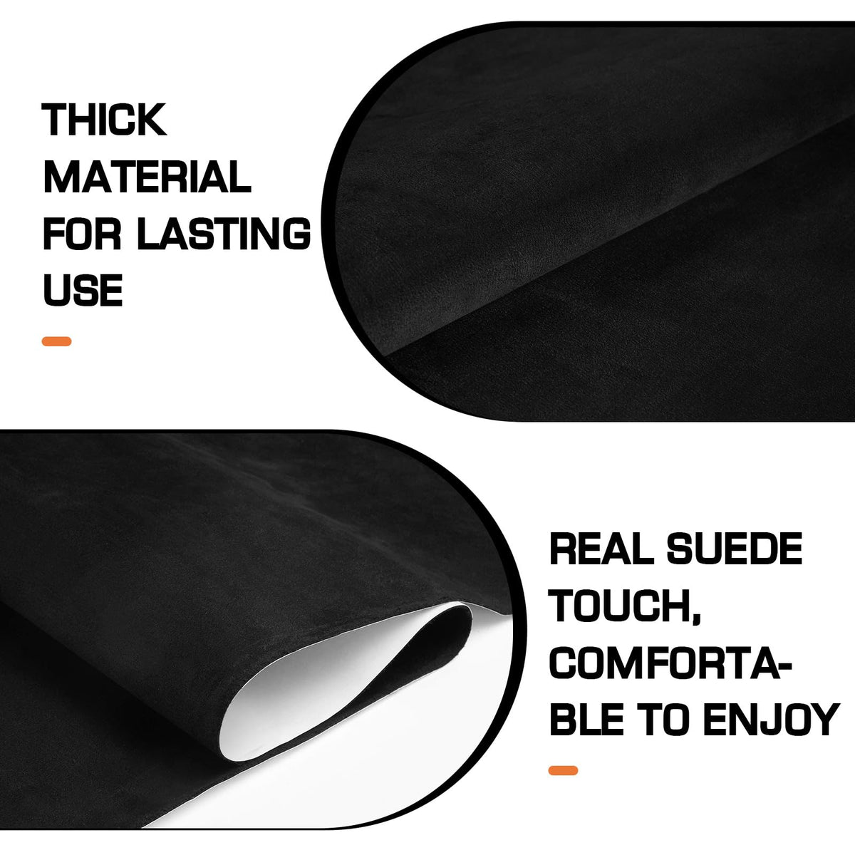 Generic suede wrap close-up texture revealing micro-nap depth and two-tone effect