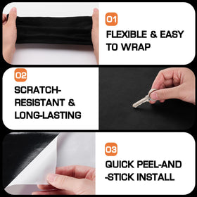 Generic suede wrap applied to a car dashboard showing reduced glare and refined look